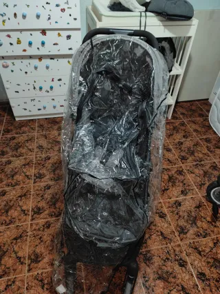 Carro de paseo con capota XXL + forro piernas