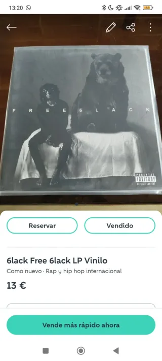 Vinilo Red 2LP Blond Frank Ocean + Free 6lack