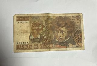 Billete 10 Francos Franceses 1977