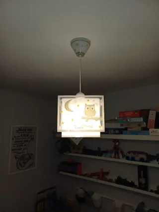 Lámpara infantil de techo búho