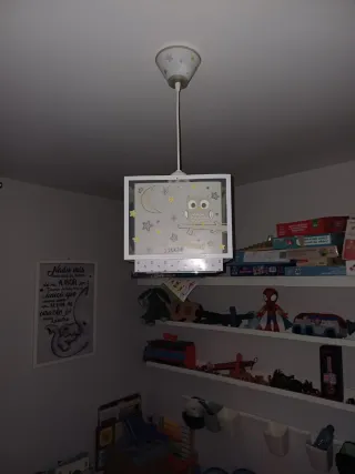 Lámpara infantil de techo búho