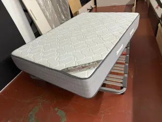 135x200 SOMIER MULTILAMINAS (6/patas) y COLCHON
