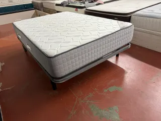 135x200 SOMIER MULTILAMINAS (6/patas) y COLCHON