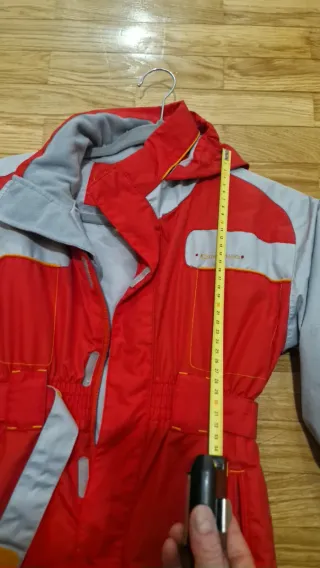 Traje de esquí para niño rojo y gris Talla 4 años