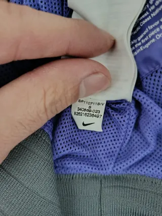 Felpa Nike con zip grigia e verde