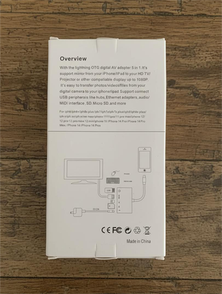 Hub Adattatore 5 in 1 per iPhone/iPad