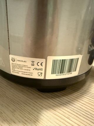 Olla GM y Cabezal Horno Cecotec Model H