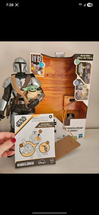 Mandalorian y Grogu Figura Juguete