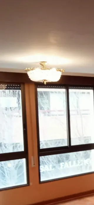 Lámpara techo bronce y cristal strass