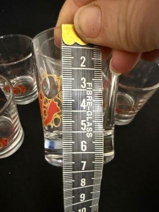 Bicchierini Thun Orsetti Cuore Rossi Set 6