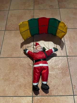 Babbo Natale con paracadute decorazione