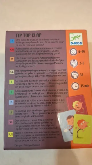 Juego de mesa Tip Top Clap Djeco