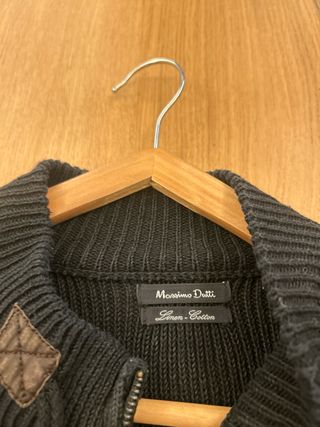 Chaqueta Massimo Dutti Negra y Marrón
