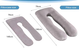 Almohada Embarazada Lactancia Multifuncional Gris