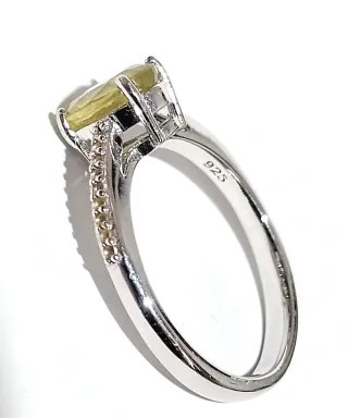 Conjunto Plata y Zafiros Amarillos