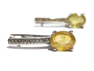 Conjunto Plata y Zafiros Amarillos