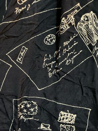 Camisa vintage estampada botones ligera