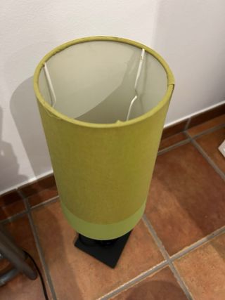 Lámpara mesita de noche verde