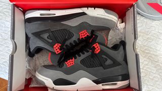 Jordan 4 Retro Dark Grey Infrared 23 Black