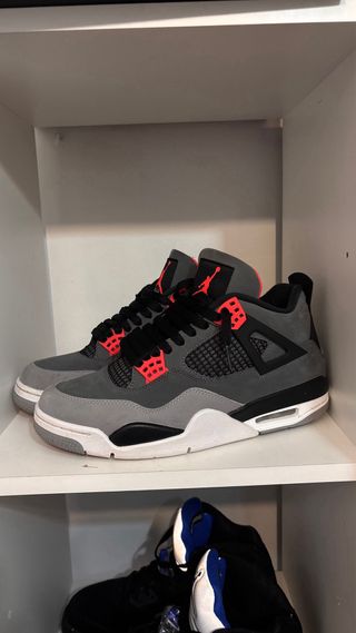 Jordan 4 Retro Dark Grey Infrared 23 Black