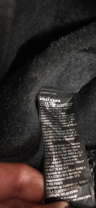 Bolso Bimba y Lola Negro Multicolor