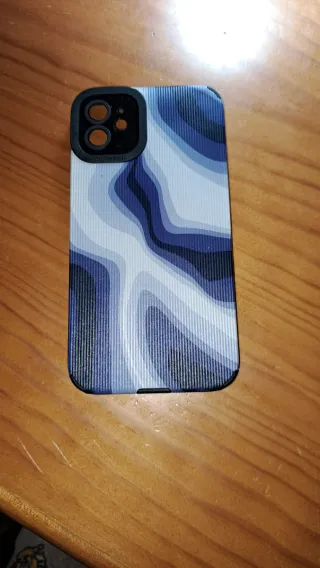 Funda iPhone 11 Diseño Ondas Azul