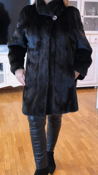 Abrigo de pelo elegante