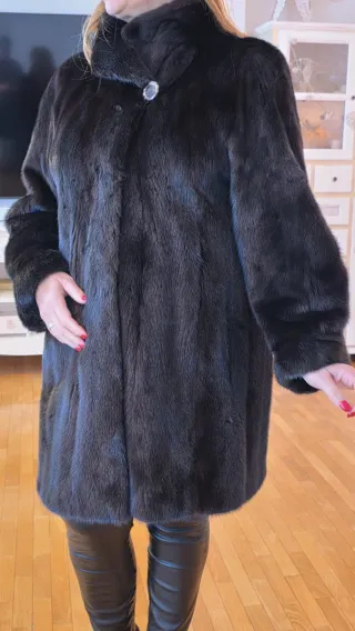 Abrigo de pelo elegante