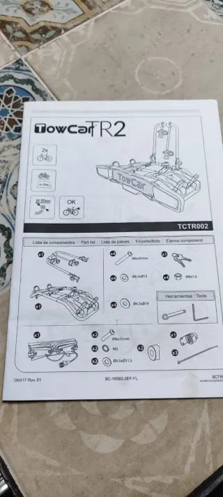 Portabicis Towcar TR2 para 2 bicis