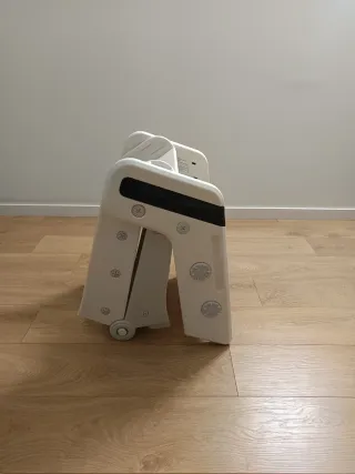 Tobogán infantil plegable blanco y gris