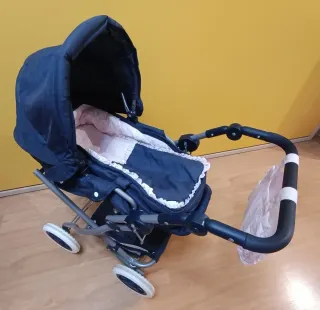 Carrito de juguete para bebé con capota