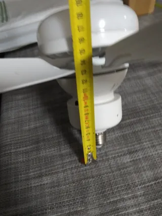 Luz Ventilador 40W Mando 52cm E27 3 Tonos