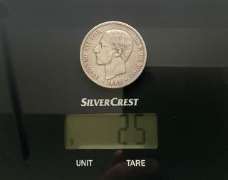 ºoO 5 pesetas Alfonso XII 1882 - plata - MSM - ES