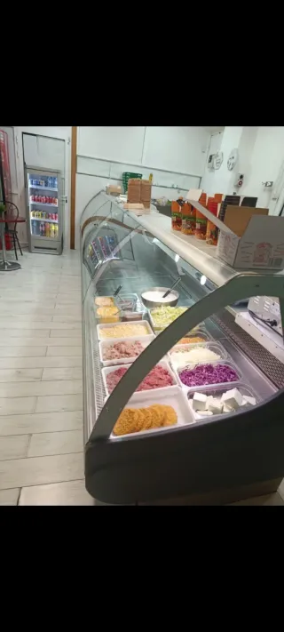 Vitrina expositora kebab/carnicería