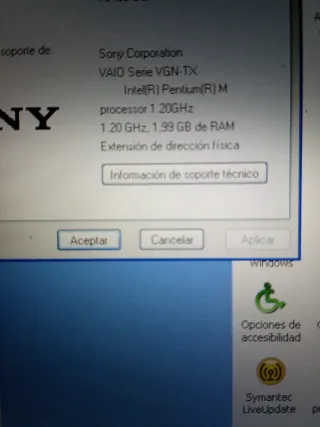 Sony Vaio VGN-TX1XP 11 Plata