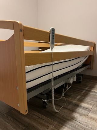 Cama articulada eléctrica con colchón