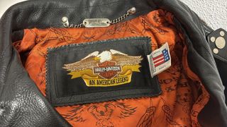 Chaqueta de cuero Harley-Davidson Negra