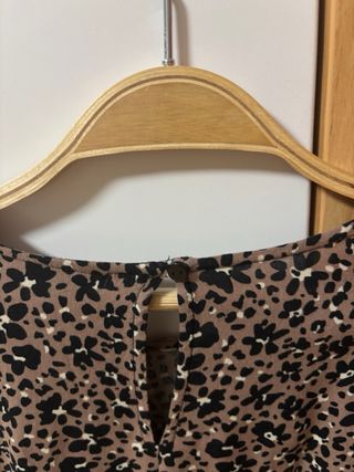 Vestido corto estampado Stradivarius