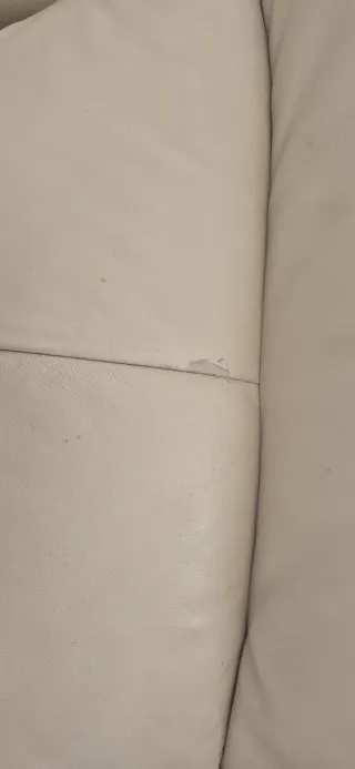 Sofá Eléctrico de Piel Beige