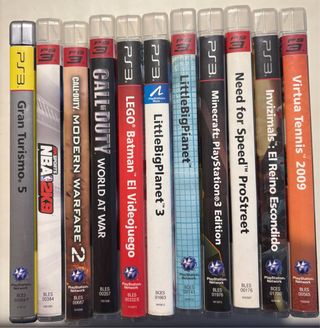 Lote Videojuegos PS3: Gran Turismo, Call of Duty,