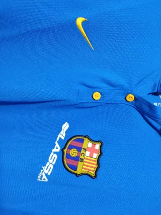 Polo Nike FC Barcelona Azul y Dorado