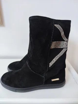 Stivali Richmond neri con dettagli argento