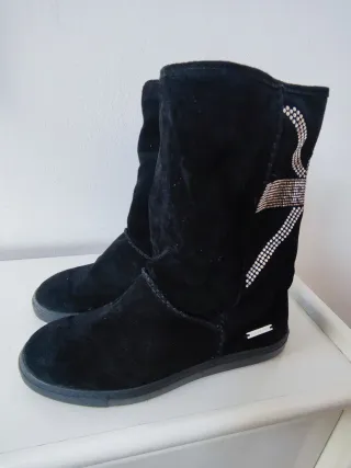 Stivali Richmond neri con dettagli argento