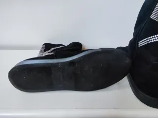 Stivali Richmond neri con dettagli argento