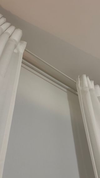 Visillo Cortina Translúcida Blanca con barra Ikea