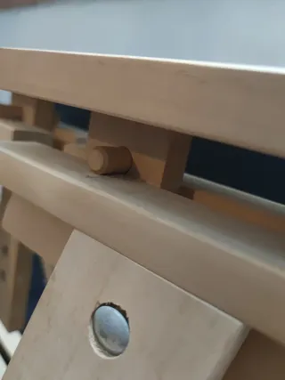 Mesa escritorio cristal y madera