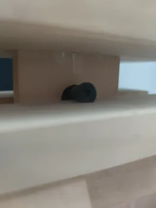 Mesa escritorio cristal y madera