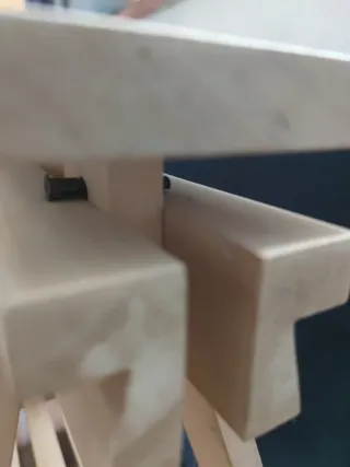 Mesa escritorio cristal y madera