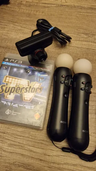 PS3 Superstars TV + 2 Controles Motion + Cámara