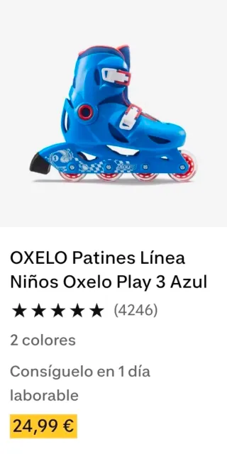 Patines Decathlon ajustables niño talla 32-34